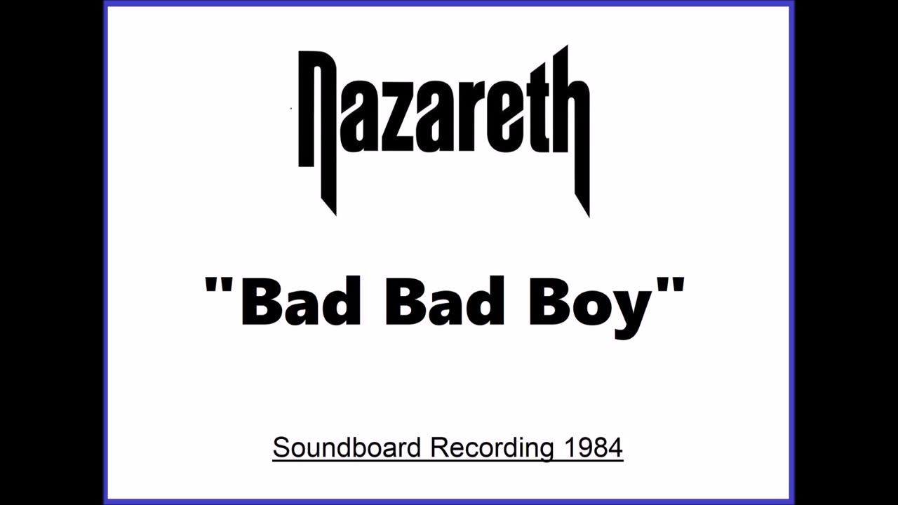 Nazareth - Bad Bad Boy (Live in Bochum, Germany 1984) Soundboard