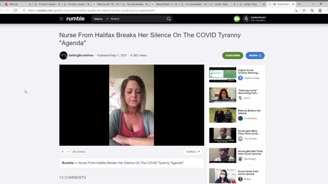 Nurse from Halifax breaks silence about Gov't " Agenda".