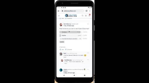 Add CyberSocialHub to Android Home Screen