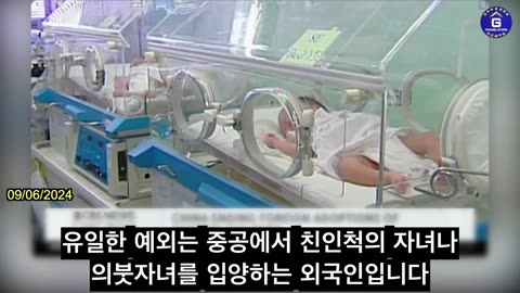 【KR】중공, 해외 입양을 종료한다고 밝혀져.