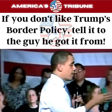 Obama Sounds like Trump on Border