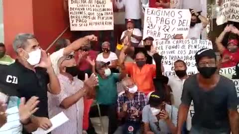 Protesta de pensionados