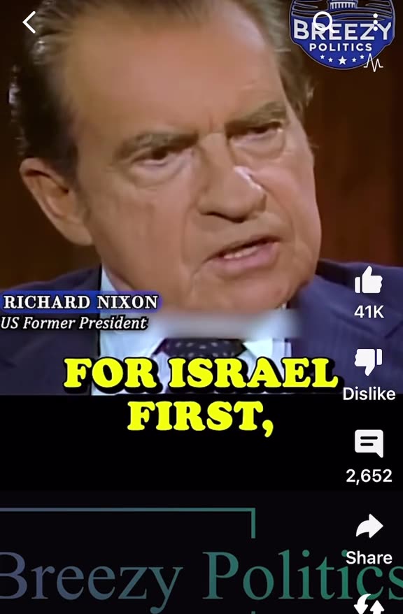 President Nixon talking candidly about Israel's influence on US