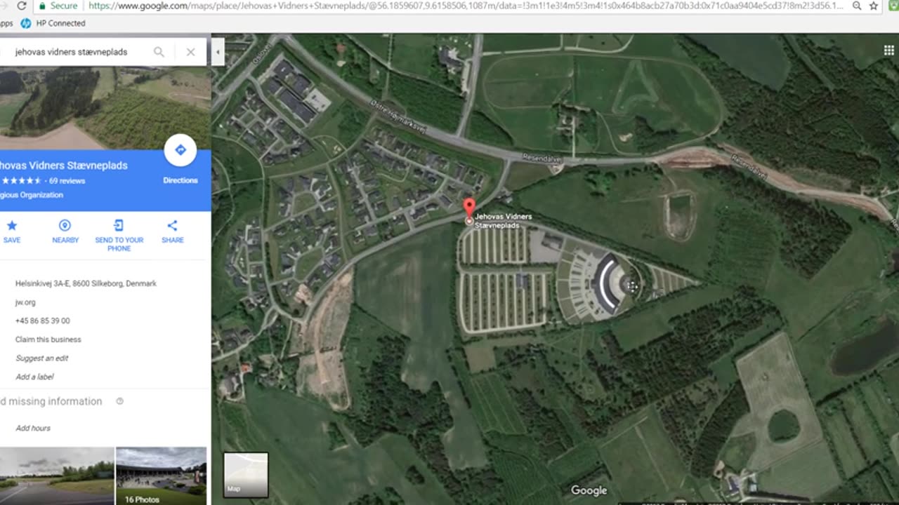 Jehova Tanui központja az USA-ban-Google Map