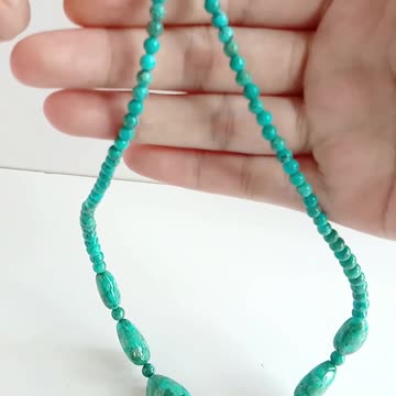 Beautiful blue Natural turquoise necklace High quality Turquoise necklace