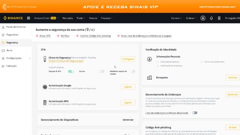 Binance - Verificando sua identidade