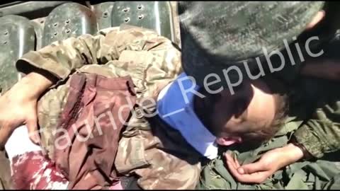 The moment the British mercenary Andrew Hill was captured