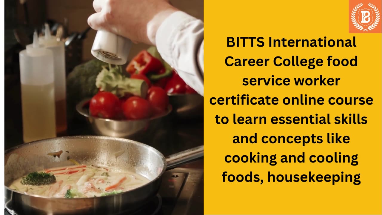 Food Service Worker Certificate Online Course