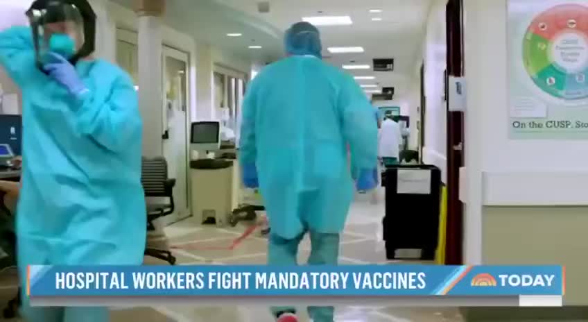 Hospital workers fighting mandatory vaccines