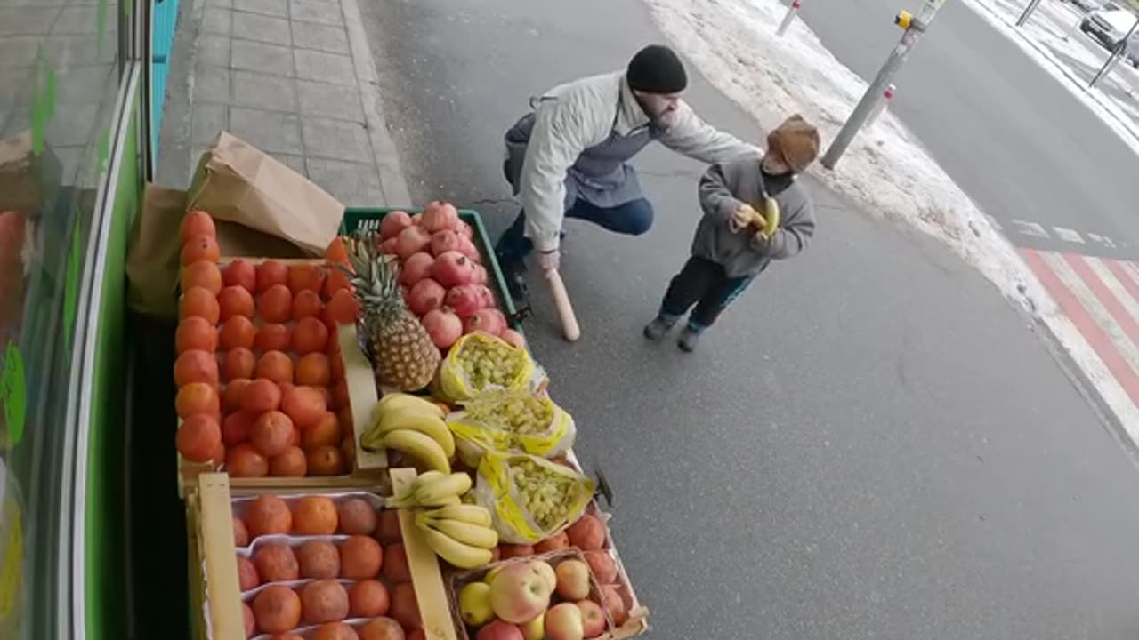 Poor child's plea turns the seller's anger into compassion