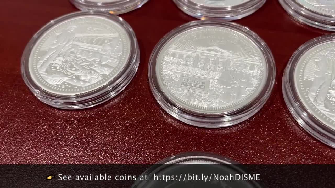 ✅ My DISME Trump Coins Unboxing -- 99.99% pure investment grade silver