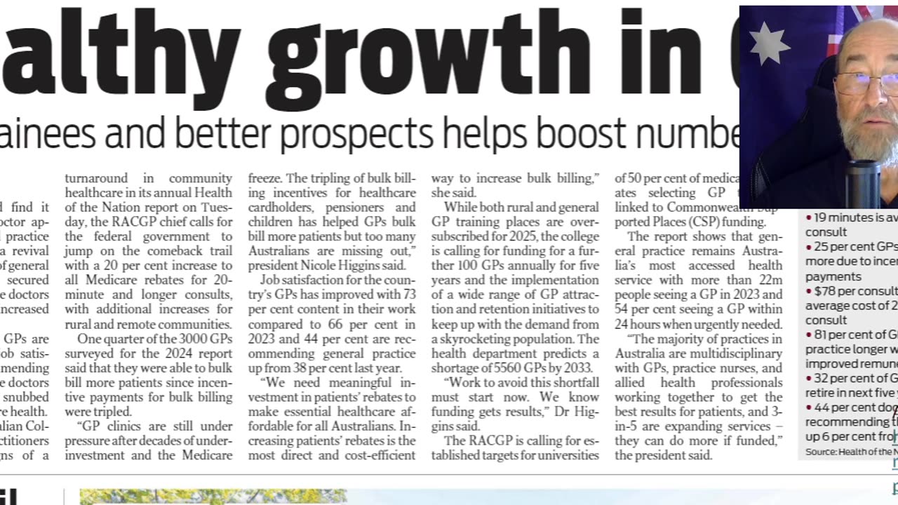 Healthy growth in GPs