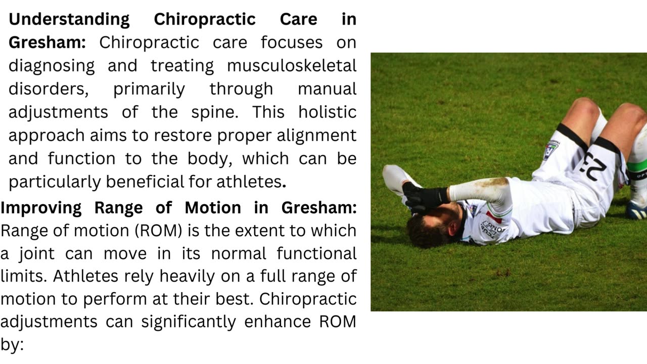 How Chiropractic Care Can Enhance Sports Performance and Range of Motion in Gresham?