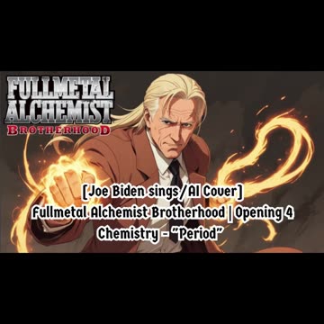 [Joe Biden sings/AI Cover] Fullmetal Alchemist Brotherhood Opening 4 CHEMISTRY - Period