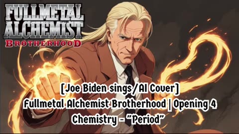 [Joe Biden sings/AI Cover] Fullmetal Alchemist Brotherhood Opening 4 CHEMISTRY - Period