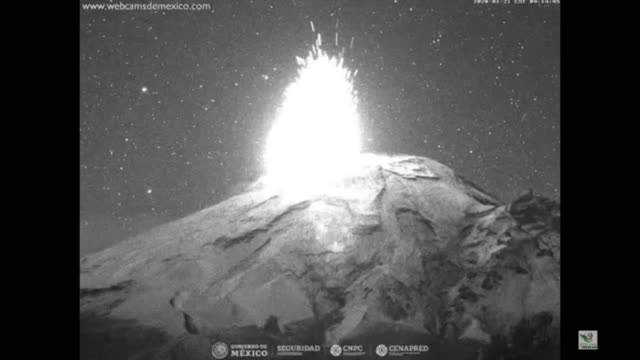 Popocatepetl Volcano Spews Lava And Huge Ash Column