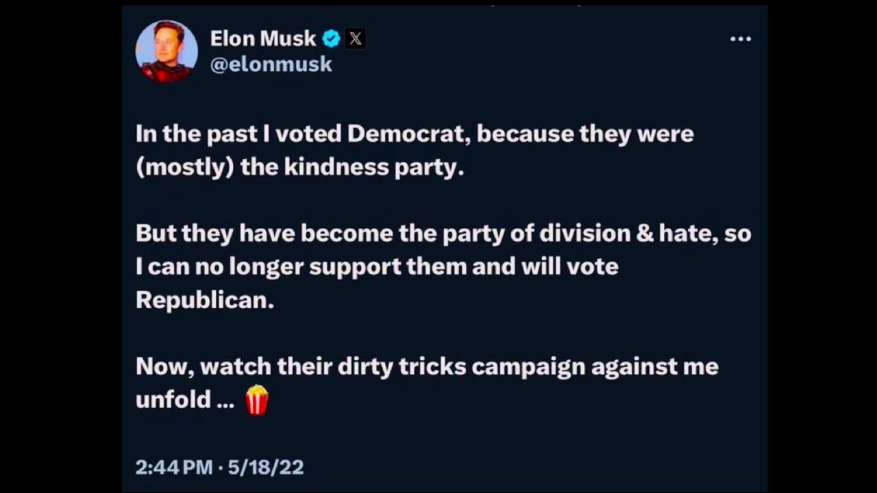 Elon Musk on the Democrats