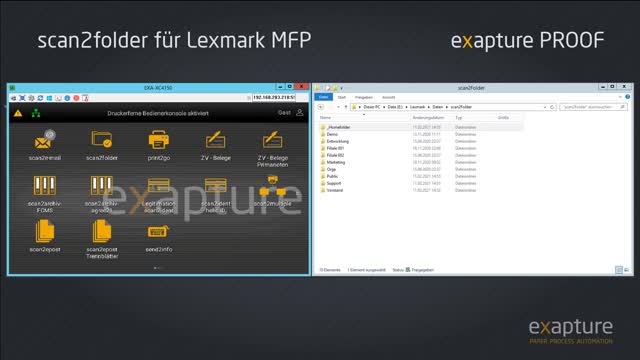 scan2folder für Lexmark