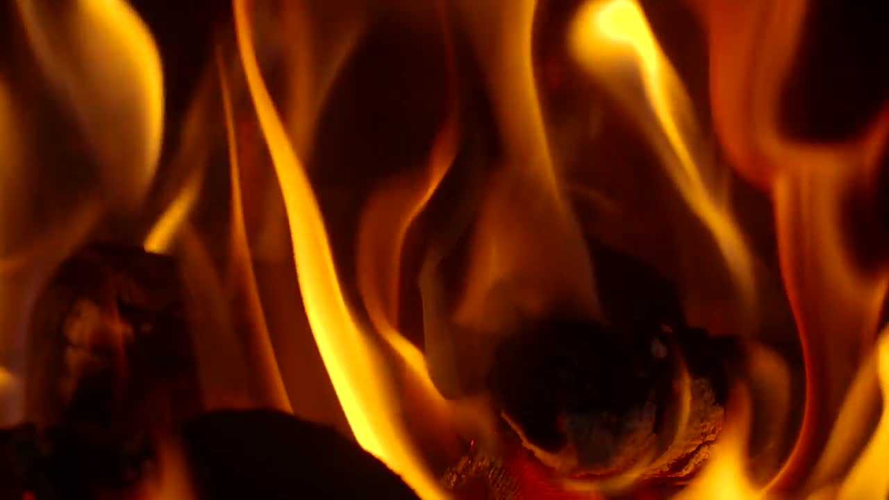 Warming Intense Slow Fire 4K Relaxing Screensaver