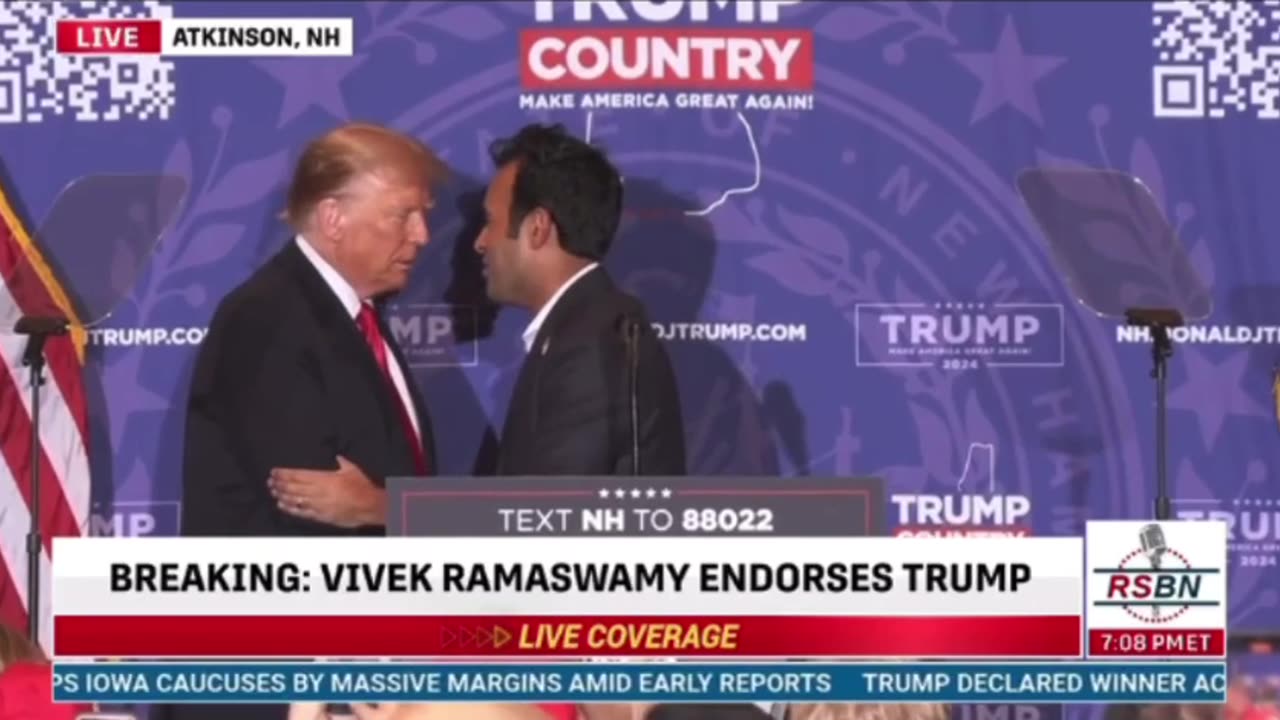 President Trump says Vivek is going to be working with us for a long time