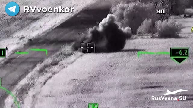 Russian Air Force helicopters use guided and unguided missiles