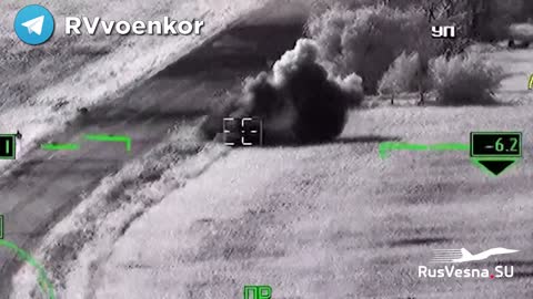 Russian Air Force helicopters use guided and unguided missiles