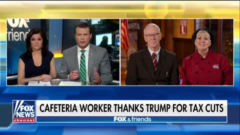 Cafeteria worker thanks Trump for tax cuts