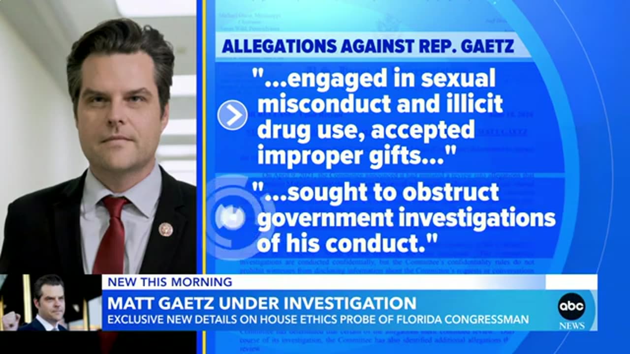 New details on House ethics probe of Florida Rep. Matt Gaetz ABC News