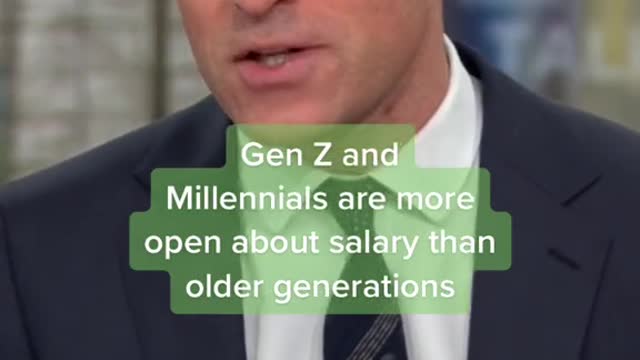 Gen Z and Millennials are more open about salary than older generations