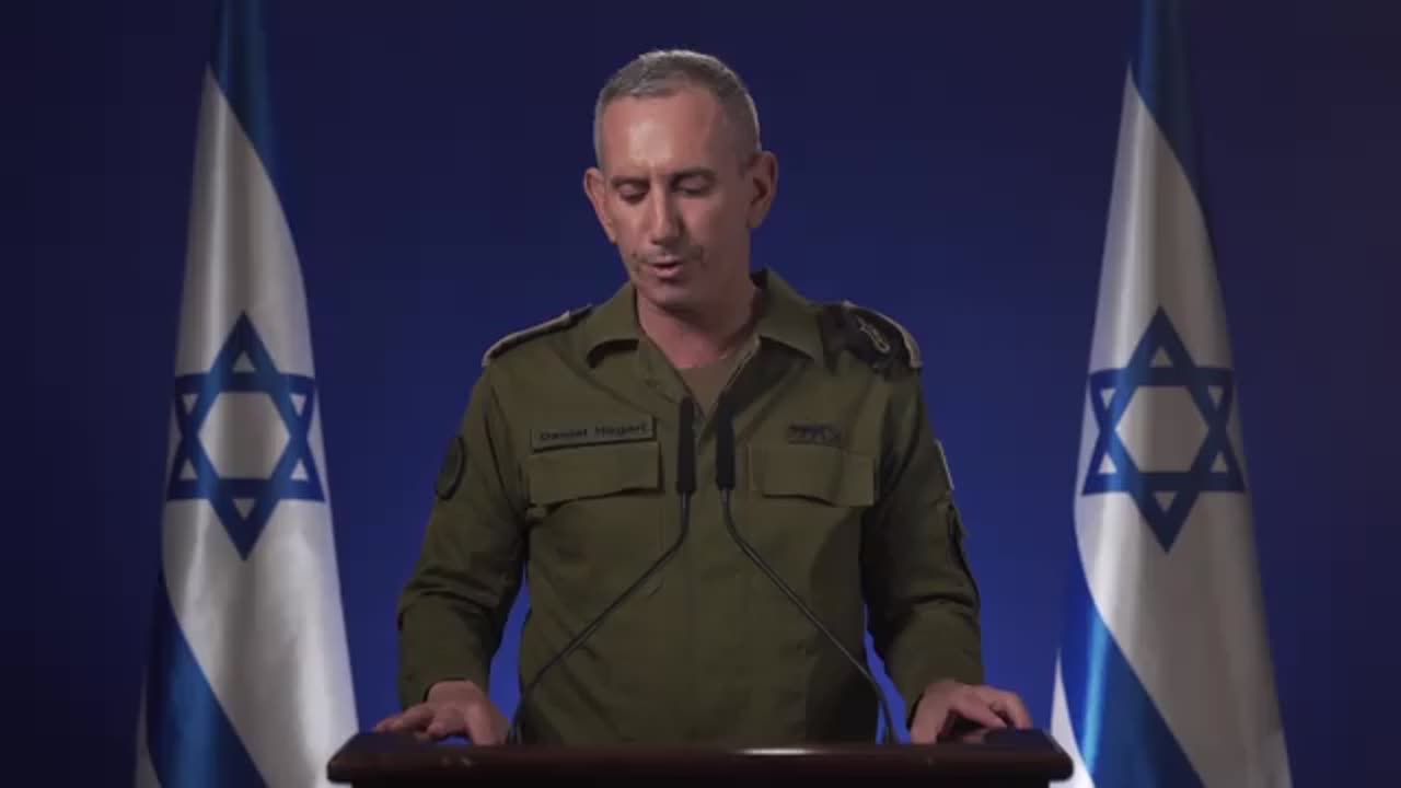This is a severe and dangerous escalation — IDF spokesman Daniel Hagari