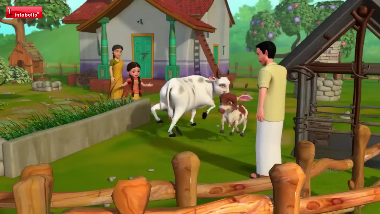 Meri Gaiya Aati Hai Mujhko Doodh Pilati Hai _ Hindi Rhymes for Children