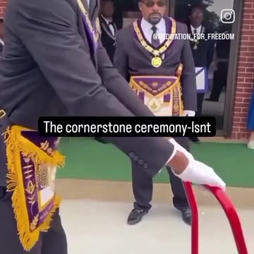 Cornerstone ceremony! It's Not A Mans World - It's A "MASONS WORLD"