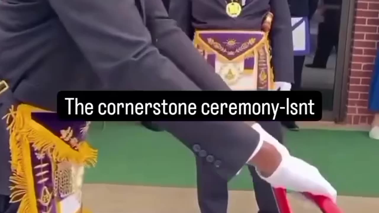 Cornerstone ceremony! It's Not A Mans World - It's A "MASONS WORLD"