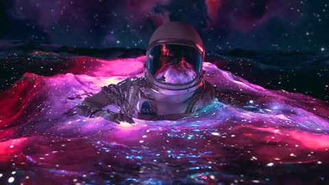 astronaut in the ocean