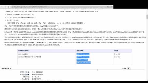 mRNA薬物（コロナワクチン）の治験薬は４種類もあり。どれを注射されるか解りません。ファイザー社の正式な研究資料。