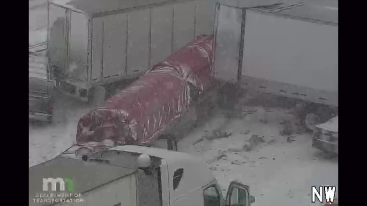 I-35 Multi-semi pile up (Feb 22, 2022)