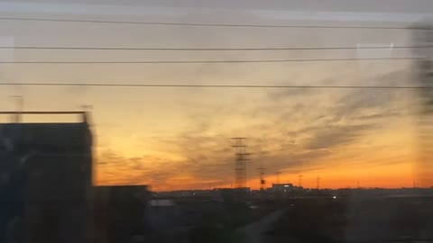 sky in train