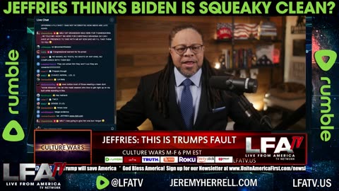 JEFFRIES THINKS BIDEN IS SQUEAKY CLEAN??