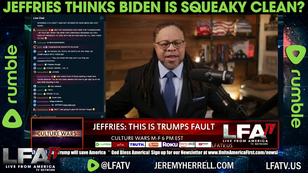 JEFFRIES THINKS BIDEN IS SQUEAKY CLEAN??