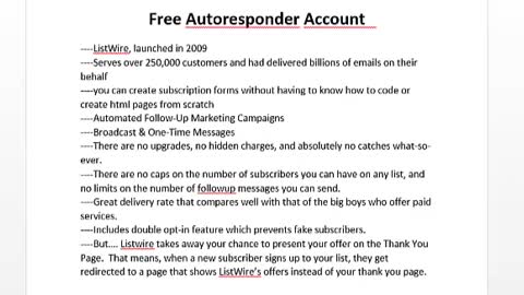 Free Autoresponder