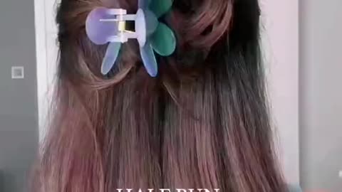 Hair bun hairstyle