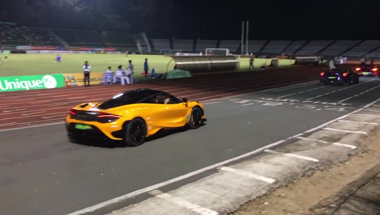 Supercars test drive the new racetrack.