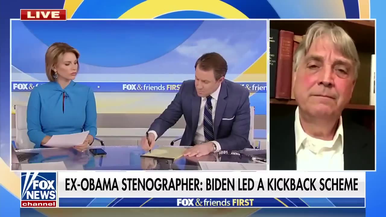 EX-Obama Stenographer - Biden led a kickback scheme