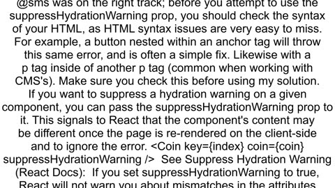 How To Solve React Hydration Error in Next