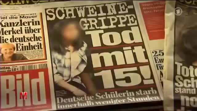 Alter Monitor-Bericht über die Schweinegrippe