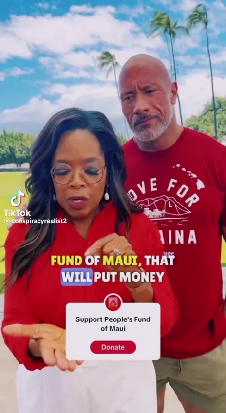 Maui & Oprah. We the people know what you're up to