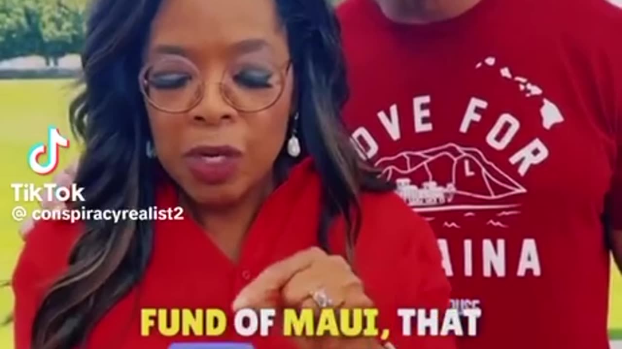 Maui & Oprah. We the people know what you're up to