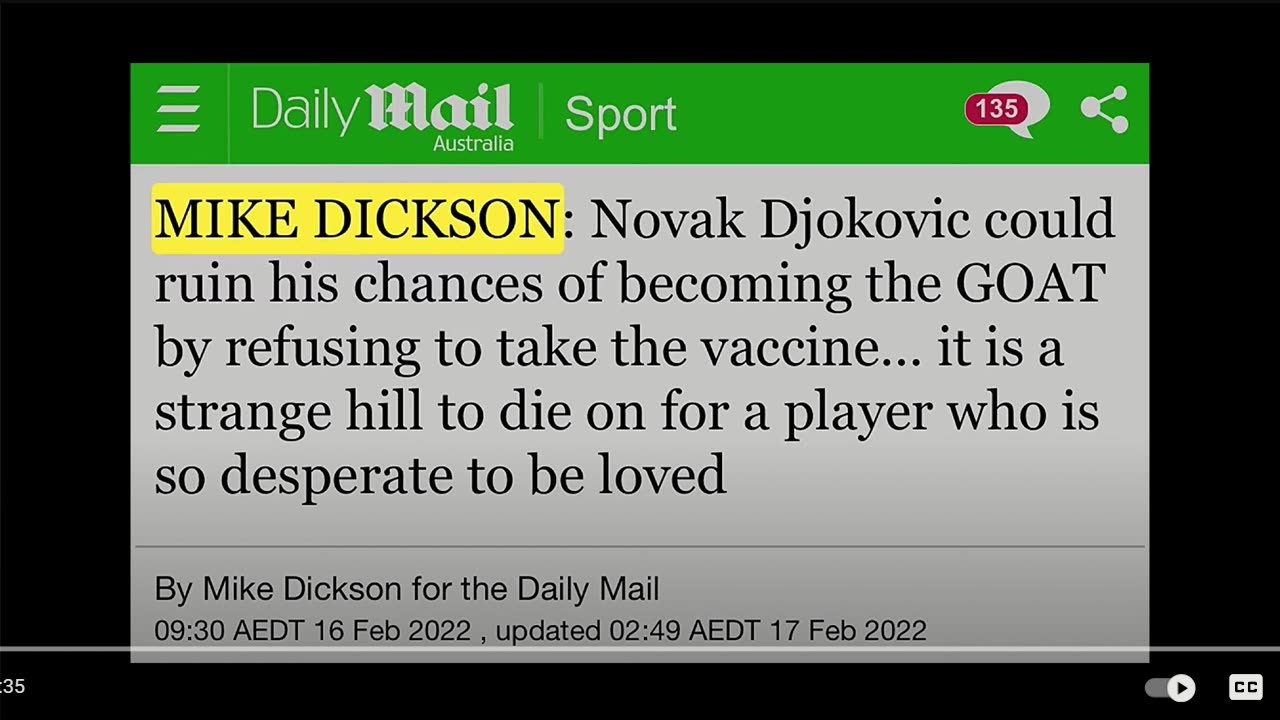 Died Suddenly: Journalist & Critic of Novak Djokovic Dies Whilst Covering Australian Open