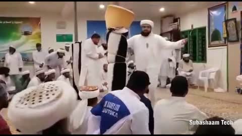 Moulana dancing on floor