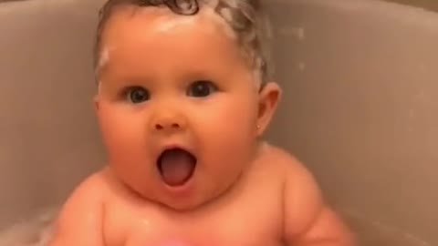 Cute Baby Bathing 😍😍🥰🥰